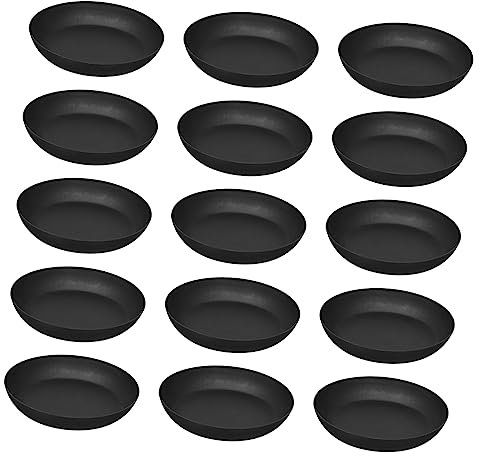 CAXUSD 25 Stück Kunststoff Blumentopfschalen Für Pflanzen Runde Pflanzenschalen Für Bonsai Leicht Und Einfach Zu Bewegen Dekorative Blumentopf Grundplatte Praktische Pflanztöpfe