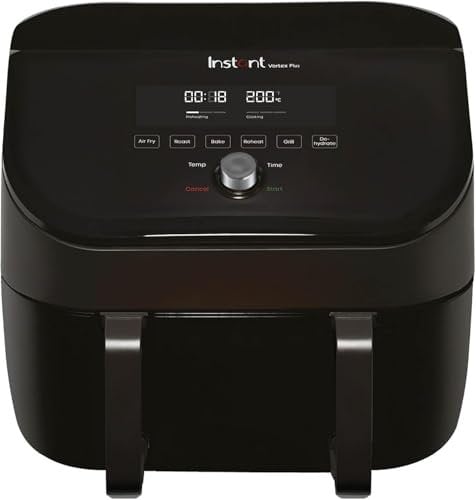Instant Vortex Plus VersaZone 8-in-1 Air Fryer 8.5L | Dual Basket Zones | Digital Touchscreen | EvenCrisp Tech | 1700W | Dishwasher Safe | Multi-Cooker for Healthy Frying, Roasting, Grilling