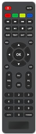 VINABTY Neu HRS 9194 Fernbedienung Ersatz HRS9194 Fernbedienung für XORO SAT-Receiver (DVB-S2) HRS 9194 Twin HRS 9194 HDD Twin Receiver Remote Controller