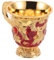 ULTECHNOVO bicchiere d'acqua addobbi halloween calice d'oro Lega di zinco rosso