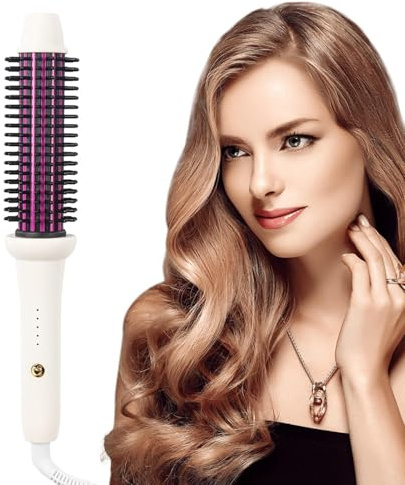 Benpacello Lockenstyling-Pinsel, 28 mm, glatter Kamm mit Hitzestab | Rotierender Styling-Kamm für glatte und professionelle und Haare
