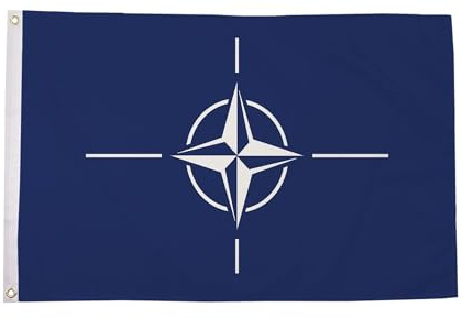 NATO Flagge - Fahne, 90cm x 150cm - Beste Qualität