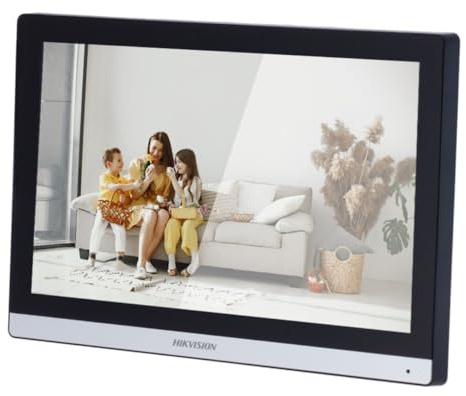 Monitor para Vídeo Porteiro Hikvision 4-Wire 7 Tátil TFT Preto - DS-KH6352-WTDE6(B)