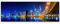 Paul Sinus Art Skyline Dubai bei Nacht - Panoramabild auf Leinwand in 120x40cm