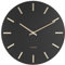 Karlsson Wanduhr Charm - Schwarz - Ø30cm - Rund - Stahl - Wanduhr Modern Wohnzimmer - Wanduhren