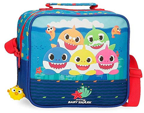 Bébé Requin Happy Family Trousse de toilette adaptable à Trolley avec bandoulière Bleu 23x20x9 cms Polyester