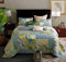 Qucover Tagesdecke Patchwork 240x260cm aus Baumwolle Gesteppte Patchworkdecke im Vintage Stil Größe Bettüberwurf für Doppelbett Zweiseitig Design Set mit 2 Kissenbezüge Geeignet für Sommer