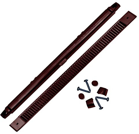 409mm EA3800 Brown MJ4000 Trickle Slot Vent for uPVC, Timber, Vinyl and Aluminium Window Prevents Condensation, Damp & Mould by Air Ventilation Adjustable Flap