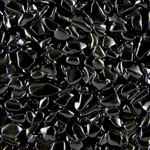 Terralith Steinteppich Marmor Komplett-Set für 1qm - Körnung: mittel - 4-6mm mit Epoxidharz Bindemittel - für Innen in schwarz (nero)