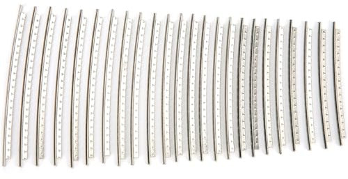 24 Stück Gitarren Bunddraht 2,7 mm Guitar Fret Wire Kupfer-Nickel-Legierung Bunddraht Kit Gitarre Fret Drähte für Gitarrenreparaturarbeiten