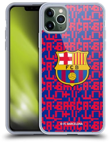 Head Case Designs Licenciado Oficialmente FC Barcelona Patrón Gráficos Caso Funda de Gel Suave Compatible con Apple iPhone 11 Pro MAX