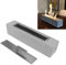 Cheminée de Table, Mini Cheminée, Foyer Portatif en Béton avec Bol en Béton, Foyer Intérieur et Extérieur à Alcool, Foyer à Alcool de Table carré