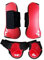 Merauno® Gamaschen Pferde 4er Set Gamaschen Paar für vorne hinter Hartschale und Klettverschluss für Damen& Herren PU Robust Elastisch Tendon Boots Classic (S, Rot)