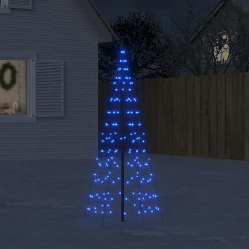Willood LED-Weihnachtsbaum für Fahnenmast 200 LEDs Blau 180 cm