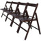 WELL HOME MOBILIARIO & DECORACIÓN - Pack 4 Sillas BAS en madera de haya, acabado wengue