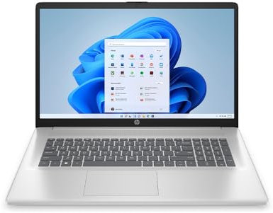 HP 17-cn2021na Intel Core i3-1215U Laptop 17.3 Full HD 8GB DDR4-SDRAM 128GB SSD Windows 11 Home S - Silver - 8X0T2EA#ABU