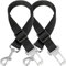 H&S 2 Pack Dog Car Seat Belt - Dog Seat Belt Clip - Car Harness for Dogs - Use as Leash Pet Lead or Seatbelt - Includes Safety Clip - Safety Restraint for Travel