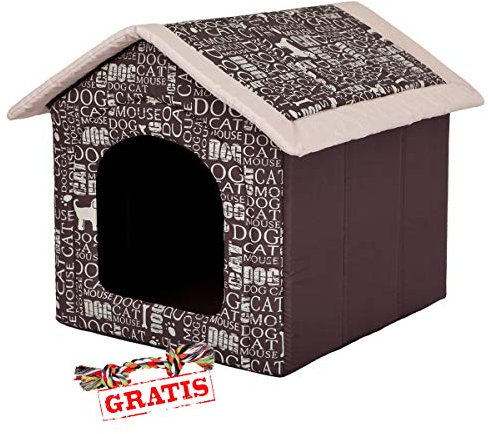 HobbyDog BUDNAP7 + Spieltau gratis Hundehöhle Katzenhöhle Hundebett Hundehaus Schlafplatz Hundekorb Hund Haus Hundehütte R1-R6 (R3 (52 x 46 cm))