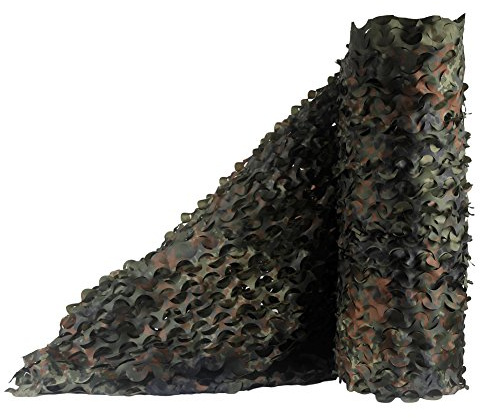 Sitong Tarnnetz, für die Jagd, Rolle, Bulk, Militär, Dekoration, Sonnenschutz, German Flecktarn, 1.5Mx7M(4.9ftx23ft)