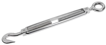 Tubayia M12 Stainless Steel Hook and Eyelets Turnbuckle Tension Screw Tension Locks