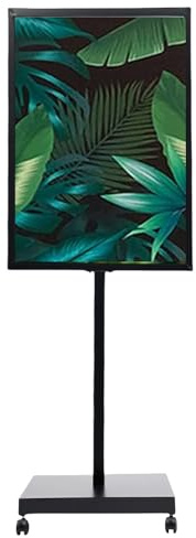 Infoständer Schwarzer Plakathalter Plakatständer Bodenständer Präsentationsständer 167cm Höhe Plakat Aufsteller Ständer Werbeständer für Hochzeiten, Messen, Einzelhandel & Menüs 64x89cm