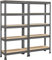 Yaheetech Scaffale/Scaffalatura Garage in Metallo a 5 Ripiani Regolabili da Magazzino Carico Massimo per Ripiano 150 KG 150 x 140 x 30 cm/Grigio Scuro