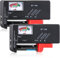 2 Batterietester Digitaler Batterie Tester Akku Tester Batterie Testgeräte Batterieprüfer Batterieprüfgerät für AA, AAA, C, D, 9V, 1,5V und Knopfzelle Haushalt