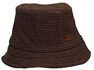 Sterntaler Baby Jungen Mütze Baby Fischerhut Hahnentritt Mütze - Mütze Baby, Kappe Kinder - mit Hahnentritt Muster - dunkelbraun, 53