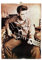 KUSTOM ART Bild im Vintage-Stil, Serie berühmter Schauspieler Elvis Presley, Gitarre, Druck auf Holz, 18 x 25 cm.