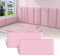 Windplusya 3D kids Anti-collision Wall Stickers, Thicken Tatami Nursery Wall Stickers, Peel and Stick Headboard, Upholstered Wall Panels for Bedroom Dojo Play Room (Pink, 2pack)