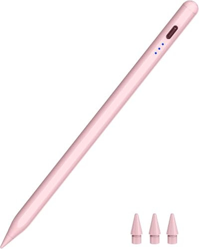 Pencil 1. Generation per iPad 2025-2018, HATOKU Penne per Tablet con Sensibilità All'inclinazione e Rifiuto del Palmo Matita Magnetica per iPad 6-11, Air 3-5/M2/M3, Pro 11/12,9“/13” M4, Min 5-6