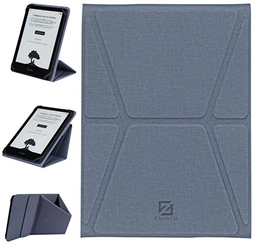 ZhaoCo Étui Universel pour 7'' Kindle Colorsoft Signature Edition 2024 / Kindle Paperwhite 2024, 6.8 Kindle Paperwhite 2021 - Bleu