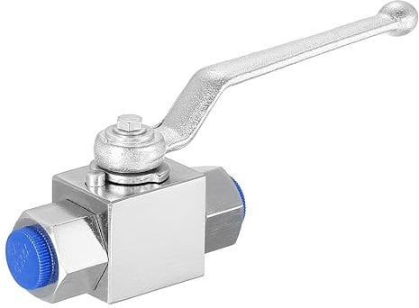PATIKIL Hydraulic Ball Valve, 2-Way 3/8 Inch NPT Female High Pressure Ball Valve 7250 PSI (50MPa) Carbon Steel Shut-Off Hydraulic Valve for Water Oil