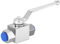 PATIKIL Hydraulischer Kugelhahn 2-Wege 3/8 NPT Innengewinde Hochdruck Kugelhahn 7250 PSI (50MPa) Hydraulisches Absperrventil Kohlenstoffstahl für Wasser Öl