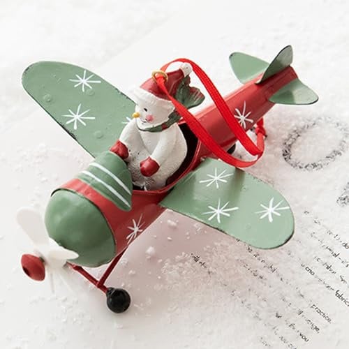 Weihnachts-Schneemann-Ornamente, Schneemann Im Flugzeug, Hängender Weihnachtsbaumschmuck, Schneemann Im Flugzeug, Weihnachtsbaumdekoration Für Weihnachtsfeier, Heimdekoration
