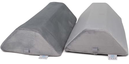 Peze® Multifunktionales Stützkissen & Seitenschläferkissen Set für Erwachsene mit Bezug - Lagerungskissen & Positionierungshilfe - Rückenkissen - Lesekissen, Kniekissen 60x30x12
