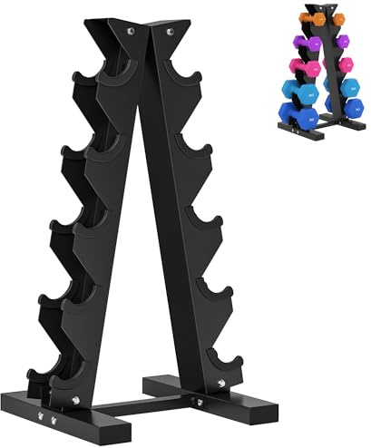 SPORTNOW Estante para Mancuernas de 5 Niveles 100 kg 35x33x66 cm Negro