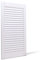 Bortaberg Louvre Door, Pine Wood, Vented Open, Natural or White Color, Slatted Wardrobe Doors, Internal Louvre Cupboard Doors, Various Sizes (White,1100mm (43.3'') x 394mm (15.5''))