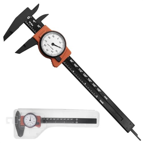 Calibro Quadrante 1PC Strumenti Di Misurazione Calibro A Corsoio In Plastica Con Orologio Indicatore Quadrante Ad Alta Precisione 0-150MM (Size : Metric)