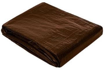 Mugar- Toldos o Lonas de Sombreo y Protección de 90g/m2 Medidas Disponibles - Resistentes a Rayos UV e Impermeables (5x8 Metros, Marrón)