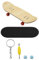 Tiardey Mini-Finger-Skateboard, Griffbrett aus Ahornholzlegierung, Profi-Fingerbrett mit rutschfester PU-Box, reduziert den Druck, geeignet zum Verschenken an Freunde und Familie