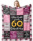 Jinmaple 60 Geburtstag Frauen, Geschenk 60 Frau, Geschenk zum 60 Geburtstag Frauen, 60 Jahre Geburtstag Frau, 60 Geburtstagsgeschenk Decke 150x130CM, Geschenkidee für Schwester, Freundin, Mama, Oma
