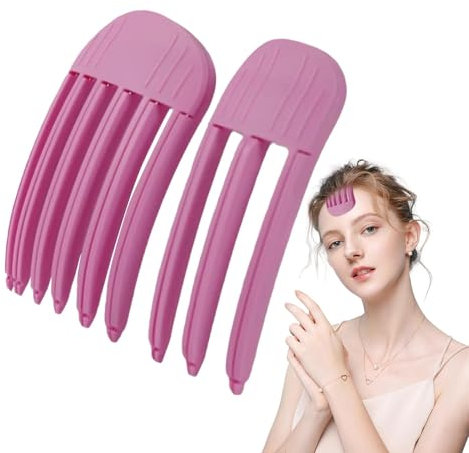 Pinza para el cabello para levantar raíces, pinza para dar volumen - 2 rizadores de pelo con volumen natural | Rulos para cabello largo y corto, herramientas de peinado, horquilla fija para