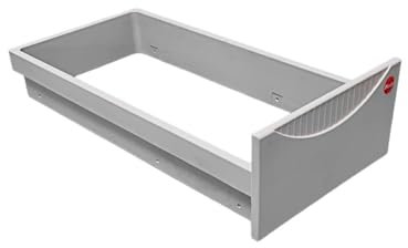 Hailo Rahmen für Abfallsysteme | Ersatzteil für Terzett oder Tandem | Kunststoff Hellgrau