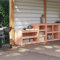 CCCINER Outdoor-Küchenschränke 2 STK. Massivholz Douglasie,Outdoorküchen Schrank Holz für Gartenküche Massives Douglasienholz, viel Stauraum, wetterfest Küchenschränke