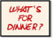 HUARCEY Motivational Inspiration Gerahmte Leinwand Wandkunst What's For Dinner