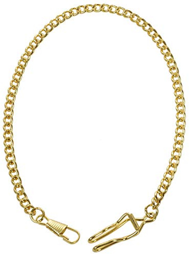 Fangxuee Retro Antique Vintage Pocket Watch Chain Gold