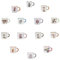 KIUB Pack de 14 Mini mugs timbale expresso avec des animaux- Hauteur 6,5CM -contenu 125ML- personnalisation possible - porcelaine