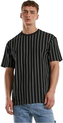 Urban Classics Printed Pinstripe Tee