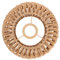 MAGICLULU Small Rustic Straw Rope Lampshade Ceiling Lamp Cover Handmade Wicker Light Shade 22 x 10CM